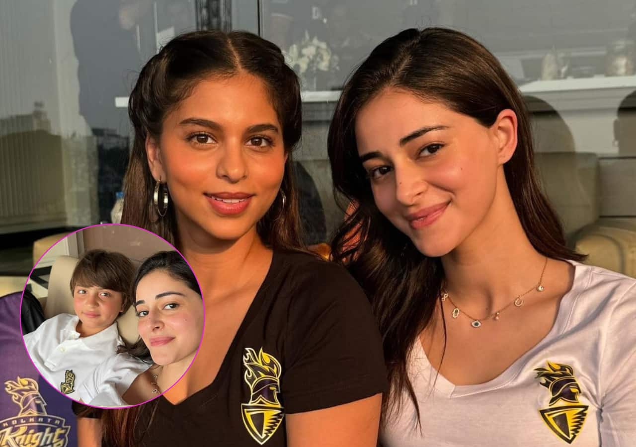 IPL 2024: Ananya Panday poses with AbRam Khan as she attends KKR vs LSG match with Suhana Khan; netizens gush over their cuteness