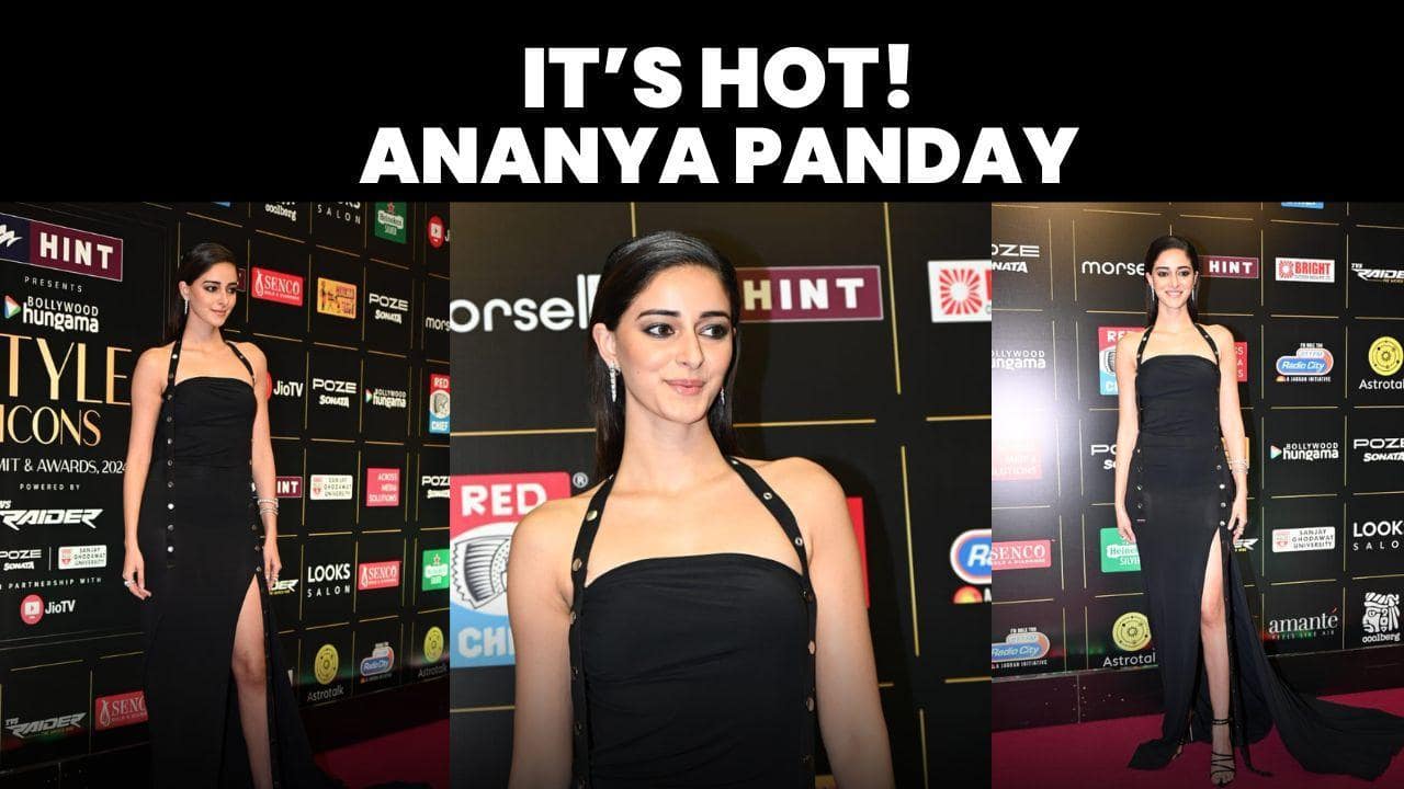 Ananya Panday brings the best fashion game to red carpet with black slit dress [Video]