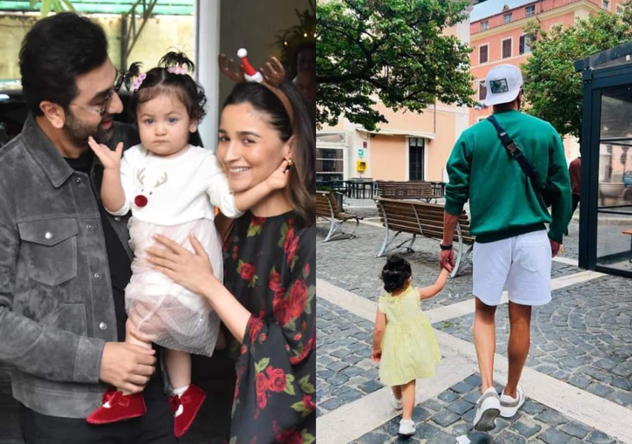 Alia Bhatt shares an unseen picture of Ranbir Kapoor and daughter Raha Kapoor from Italy; fans are surprised to see the little one walking