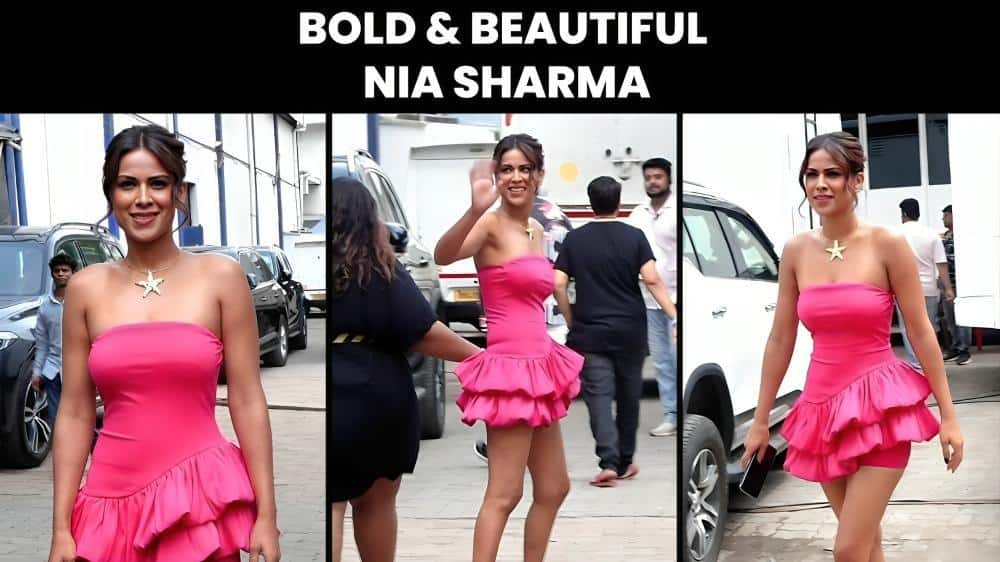 Nia Sharma looks like a real-life 'Barbie' in a short pink dress [Video]