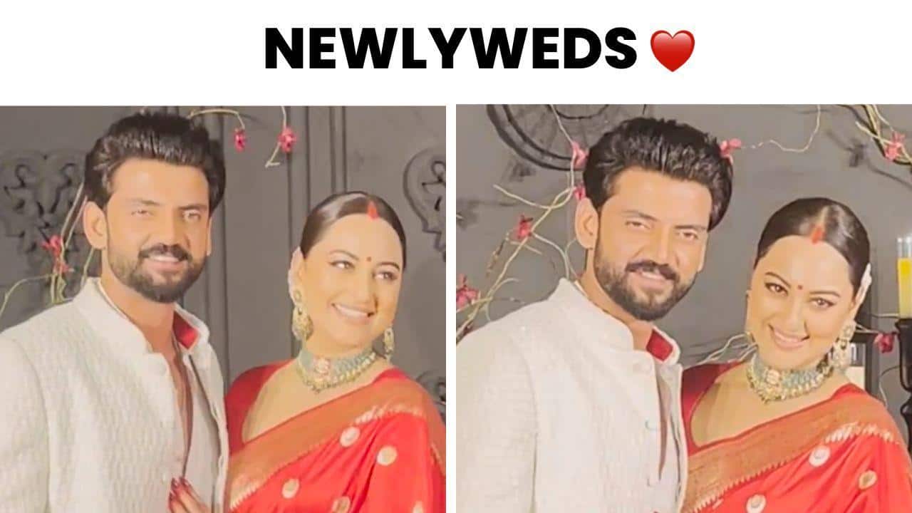 Sonakshi Sinha and Zaheer Iqbal’s first media appearance after wedding goes viral [Watch]