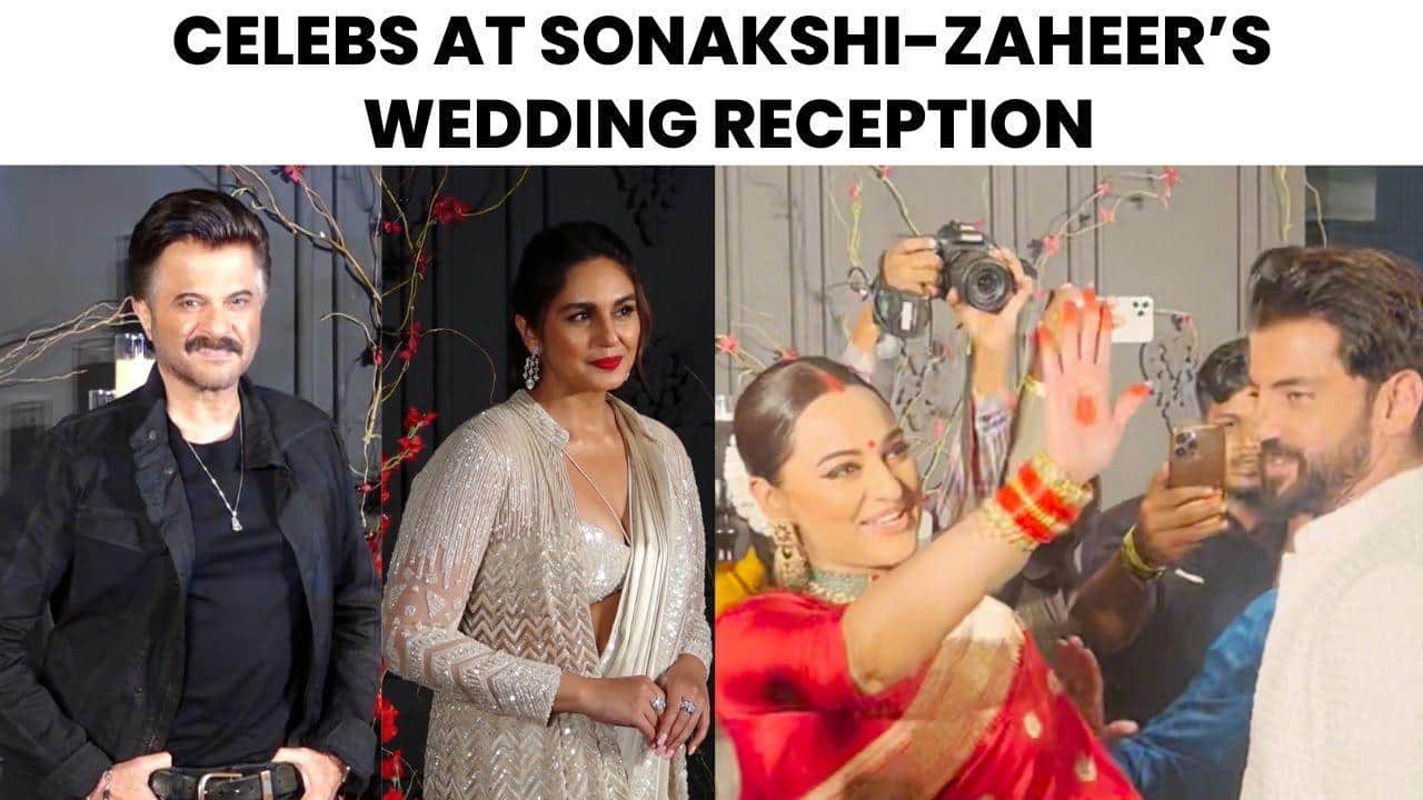 Sonakshi-Zaheer Wedding: Anil Kapoor, Huma Qureshi and other celebs attend the event [Watch Video]