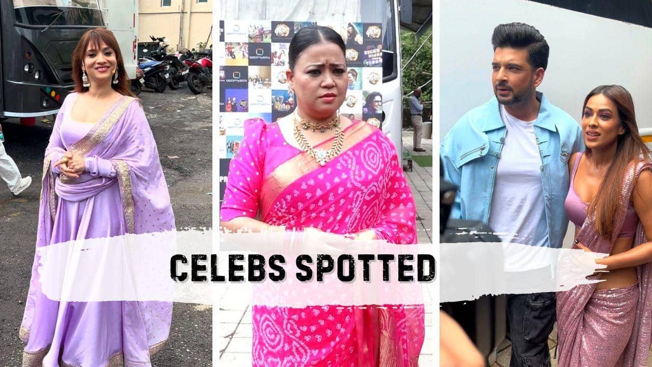 Celebs Spotted: Ankita Lokhande, Vicky Jain, Karan Kundrra and others spotted on the sets of Laughter Chefs [Video]